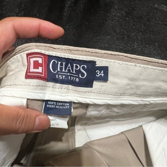 CHAPS men’s khaki/golfing shorts size 34 EUC - Picture 10 of 10